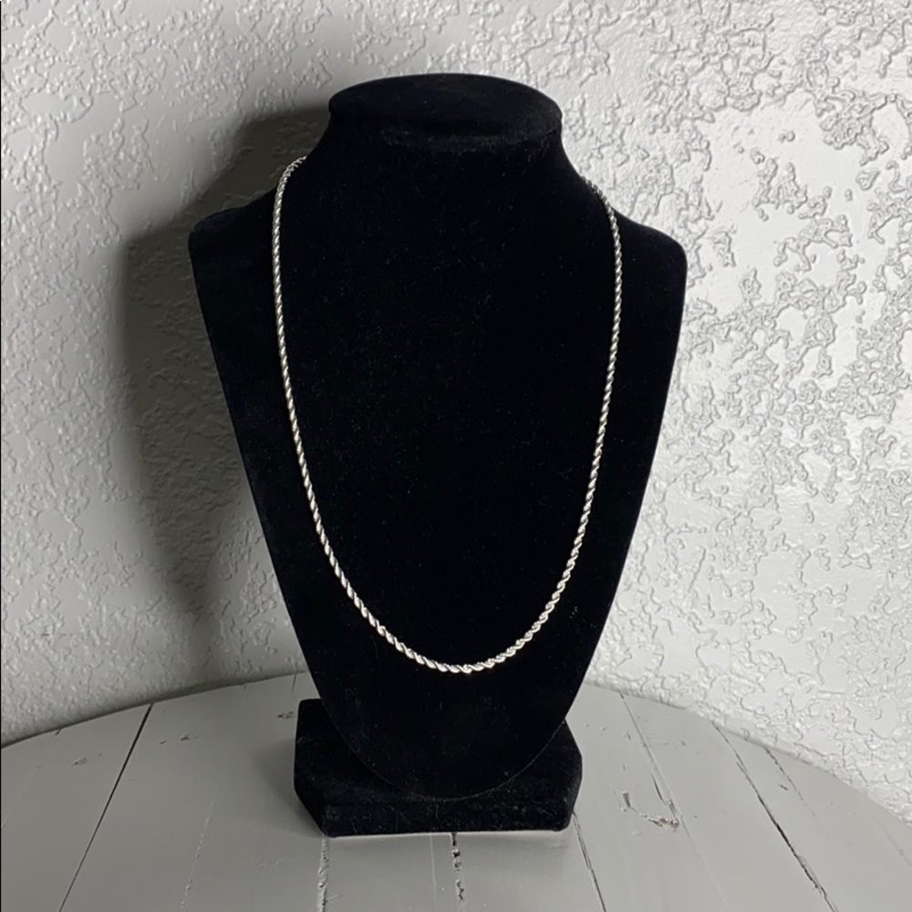 Sterling silver rope chain